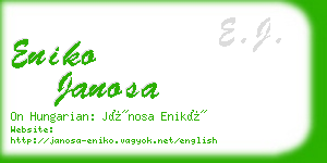 eniko janosa business card